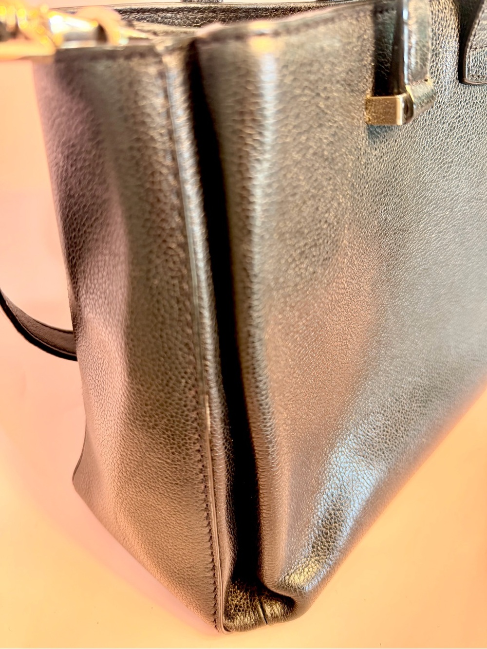 kate spade Black Pebbled Leather Top-Handle Briefcase - Picture 6 of 15